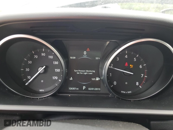 2016 Land Rover Range Rover Sport HSE with VIN SALWR2VF2GA551875, listed as a Copart auction lot 56170645 with 126,301 mi miles and Clean Title. Bid and sale history available at DreamBid. Image 9.