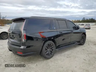 2022 Cadillac Escalade ESV Sport Platinum with VIN 1GYS4RKL5NR333865, listed as a Copart auction lot 80776844 with 71,297 mi miles and Salvage title. Bid and sale history available at DreamBid. Image 3.