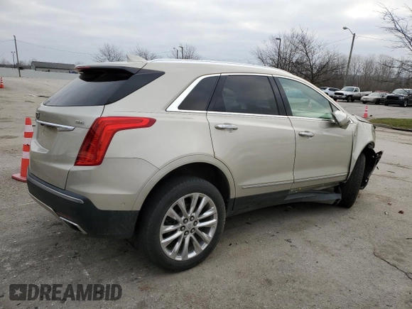 2017 Cadillac XT5 Platinum AWD with VIN 1GYKNFRS7HZ100180, listed as a Copart auction lot 85314924 with 52,093 mi miles and Salvage Title. Bid and sale history available at DreamBid. Image 3.