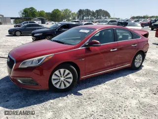 2016 Hyundai Sonata Hybrid SE with VIN KMHE24L14GA016987, listed as a Copart auction lot 52593115 with 143,071 mi miles and Salvage Title. Bid and sale history available at carsss.com. Image 1.