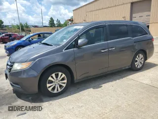 2014 Honda Odyssey EX-L with VIN 5FNRL5H65EB040989, listed as a Copart auction lot 60655755 with 224,963 mi miles and Clean title. Bid and sale history available at DreamBid. Image 1.