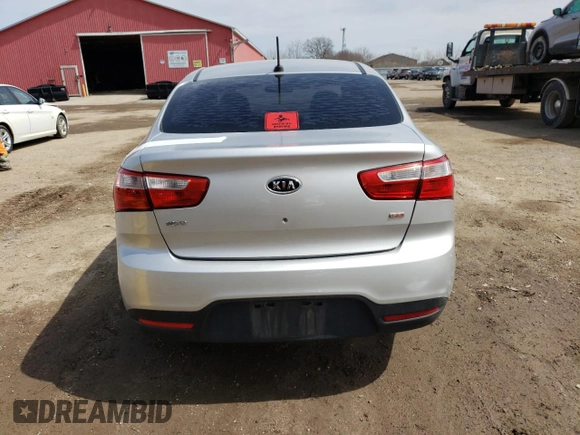 2013 Kia Rio LX with VIN KNADM4A37D6102806, listed as a Copart auction lot 52208465 with 193,754 mi miles and Clean Title. Bid and sale history available at DreamBid. Image 6.