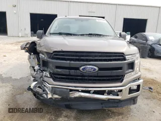 2018 Ford F-150 XL with VIN 1FTEW1CB3JFB73176, listed as a Copart auction lot 58741785 with 153,162 mi miles and Salvage title. Bid and sale history available at DreamBid. Image 5.