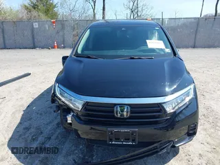 2022 Honda Odyssey EX-L with VIN 5FNRL6H72NB002554, listed as a IAAI auction lot 41932297 with 23,533 mi miles and . Bid and sale history available at DreamBid. Image 12.