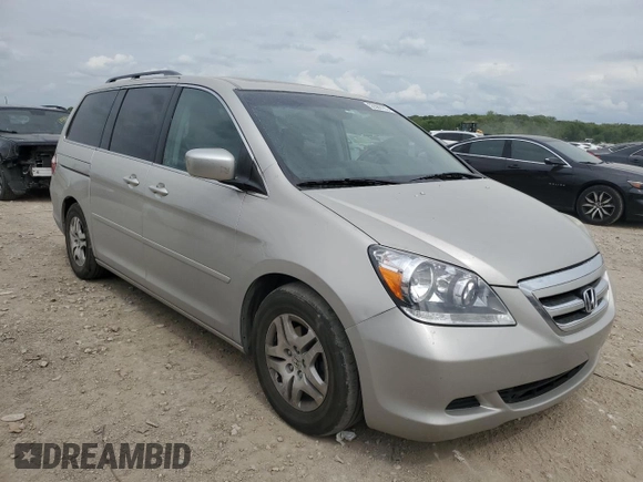 2005 Honda Odyssey EX-L with VIN 5FNRL38705B027709, listed as a Copart auction lot 55569185 with 204,295 mi miles and Clean Title. Bid and sale history available at DreamBid. Image 4.