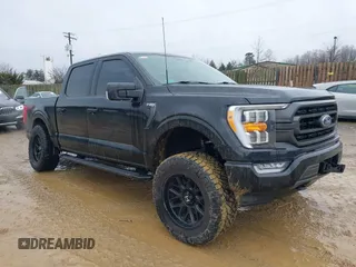 2023 Ford F-150 XL with VIN 1FTEW1EP0PFA07487, listed as a IAAI auction lot 41524699 with 22,730 mi miles. Bid and sale history available at carsss.com. Image 1.