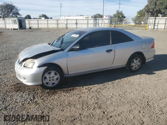 2005 Honda Civic Cpe VP SSRS with VIN 1HGEM22385L067577, listed as a Copart auction lot 79317004 with 230,154 mi miles and Salvage Title. Bid and sale history available at carsss.com. Image 1.