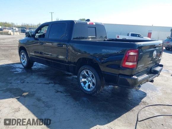 2020 Ram 1500 Big Horn with VIN 1C6SRFFT5LN179041, listed as a IAAI auction lot 41905201 with 50,130 mi miles. Bid and sale history available at carsss.com. Image 3.