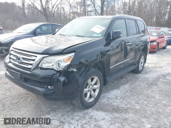 2012 Lexus GX 460 with VIN JTJBM7FX4C5049393, listed as a IAAI auction lot 41315568 with 148,010 mi miles. Bid and sale history available at carsss.com. Image 2.