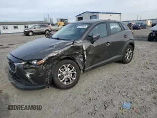 2018 Mazda CX-3 Sport with VIN JM1DKFB70J0332742, listed as a Copart auction lot 42773065 with 88,618 mi miles and Salvage Title. Bid and sale history available at DreamBid. Image 1.