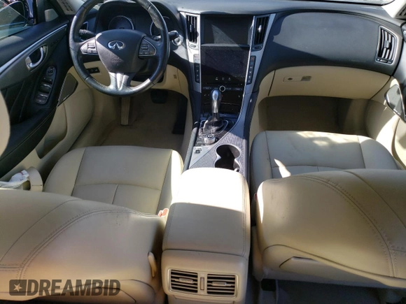 2017 Infiniti Q50 2.0t Sport with VIN JN1CV7AR3HM682433, listed as a Copart auction lot 74584124 with 69,467 mi miles and Salvage Title. Bid and sale history available at carsss.com. Image 8.