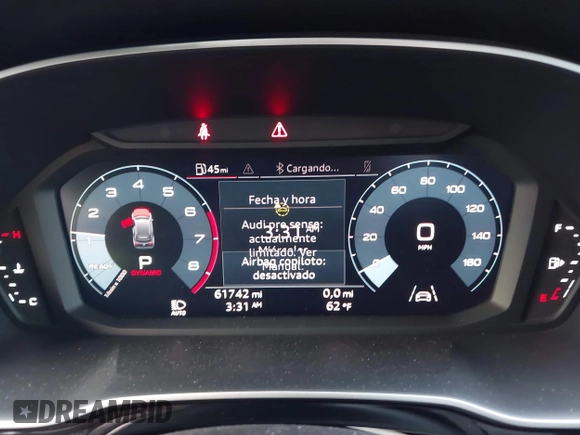 2021 Audi Q3 Premium with VIN WA1AUCF30M1137042, listed as a IAAI auction lot 41502456 with 61,742 mi miles and . Bid and sale history available at DreamBid. Image 7.
