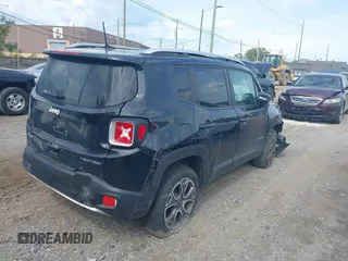 2018 Jeep Renegade Limited with VIN ZACCJBDBXJPH00377, listed as a IAAI auction lot 42391226 with 84,523 mi miles and . Bid and sale history available at DreamBid. Image 4.