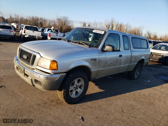 2004 Ford Ranger XL Fleet with VIN 1FTYR15E74PB49845, listed as a Copart auction lot 82837534 with 128,526 mi miles and Salvage Title. Bid and sale history available at carsss.com. Image 1.