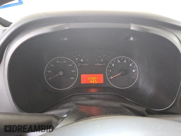 2021 Ram ProMaster City Cargo Tradesman with VIN ZFBHRFAB7M6T72727, listed as a Copart auction lot 66628784 with 57,722 mi miles and Clean Title. Bid and sale history available at DreamBid. Image 9.