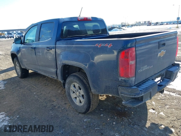 2020 Chevrolet Colorado 4WD Work Truck with VIN 1GCGTBEN6L1137562, listed as a IAAI auction lot 41377439 with 43,124 mi miles and . Bid and sale history available at DreamBid. Image 3.