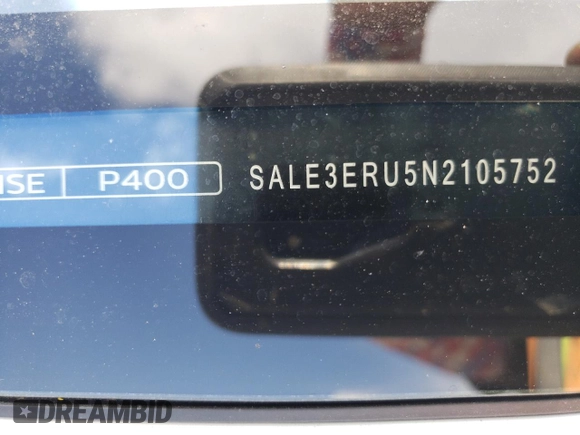 2022 Land Rover Defender z VIN SALE3ERU5N2105752, wystawiony jako Copart lot #75066184 z przebiegiem 20 450 mil mil oraz Szkoda całkowita • Salvage title. Historia ofert i sprzedaży dostępna na DreamBid. Obrazek 14.