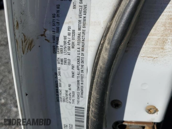 2022 Ram 3500 Tradesman with VIN 3C63R3GJ9NG341782, listed as a Copart auction lot 74530314 with 0 mi miles and Salvage Title. Bid and sale history available at carsss.com. Image 13.