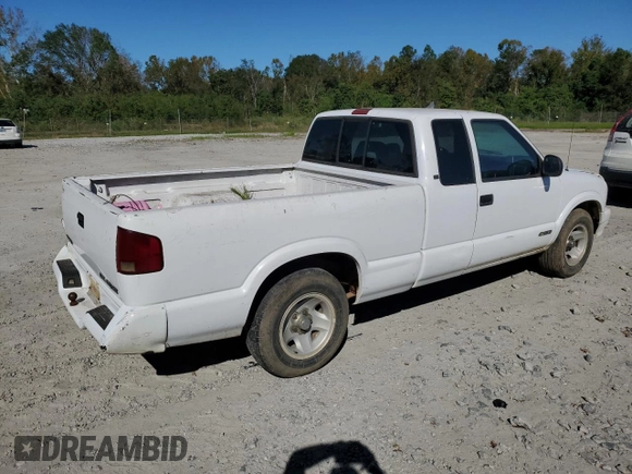 1997 Chevrolet S-10 LS with VIN 1GCCS19W7VK121494, listed as a Copart auction lot 75327694 with 292,652 mi miles and Salvage Title. Bid and sale history available at DreamBid. Image 3.