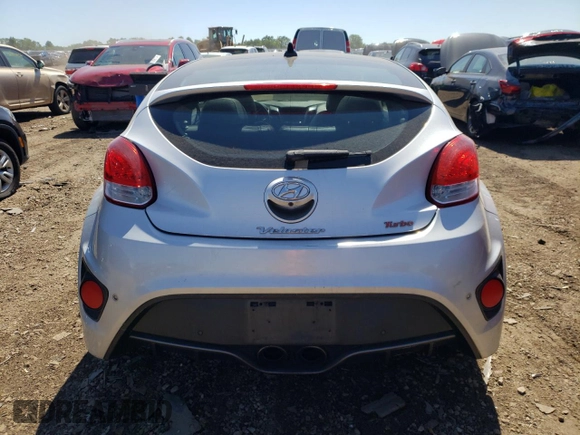 2013 Hyundai Veloster Turbo with VIN KMHTC6AE4DU096033, listed as a Copart auction lot 60004004 with 94,928 mi miles and Salvage title. Bid and sale history available at DreamBid. Image 6.