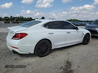 2019 Genesis G70 Advanced z VIN KMTG34LAXKU044313, wystawiony jako Copart lot #55917745 z przebiegiem 145 134 mil mil oraz Szkoda całkowita • Salvage title. Historia ofert i sprzedaży dostępna na DreamBid. Obrazek 3.