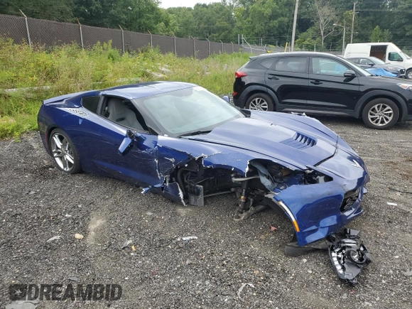 2017 Chevrolet Corvette 1LT with VIN 1G1YB2D75H5101851, listed as a Copart auction lot 69375164 with 9,778 mi miles and Salvage Title. Bid and sale history available at carsss.com. Image 4.