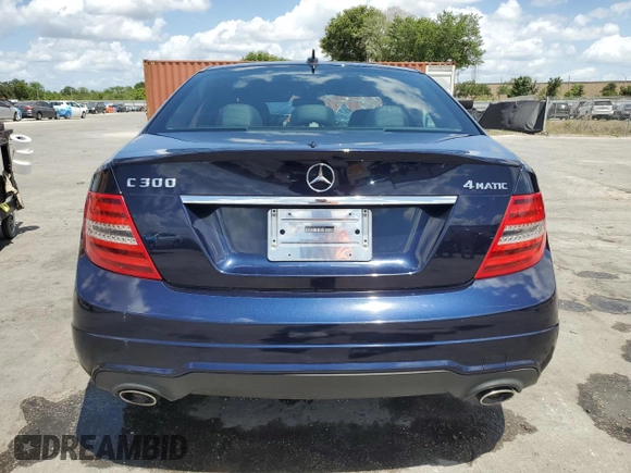 2013 Mercedes-Benz C 300 Sport with VIN WDDGF8AB9DA785362, listed as a Copart auction lot 54761865 with 202,301 mi miles and Salvage Title. Bid and sale history available at DreamBid. Image 6.