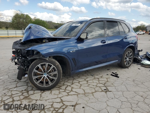 2023 BMW X5 xDrive45e with VIN 5UXTA6C06P9P92118, listed as a Copart auction lot 51798505 with Not provided miles and Salvage title. Bid and sale history available at DreamBid. Image 1.