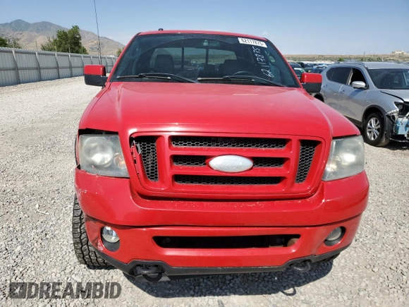 2007 Ford F-150 XLT with VIN 1FTPW14527KC31666, listed as a Copart auction lot 62117875 with 222,888 mi miles and Salvage title. Bid and sale history available at DreamBid. Image 5.