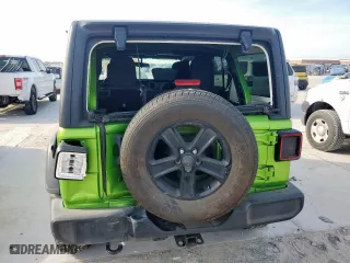 2018 Jeep Wrangler Unlimited Sport with VIN 1C4HJXDN6JW286918, listed as a Copart auction lot 49873765 with 43,787 mi miles and Salvage Title. Bid and sale history available at carsss.com. Image 6.