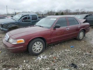 2005 Ford Crown Victoria LX with VIN 2FAFP74W85X136047, listed as a Copart auction lot 82915244 with 155,495 mi miles and Non Repairable. Bid and sale history available at carsss.com. Image 1.