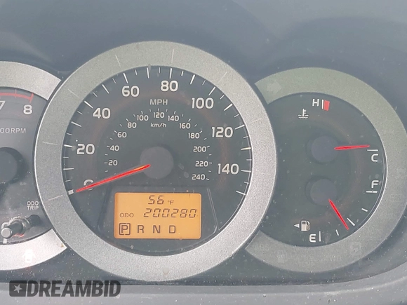2010 Toyota RAV4 Ltd with VIN JTMDK4DV6AD014844, listed as a IAAI auction lot 41844814 with 200,280 mi miles. Bid and sale history available at carsss.com. Image 7.