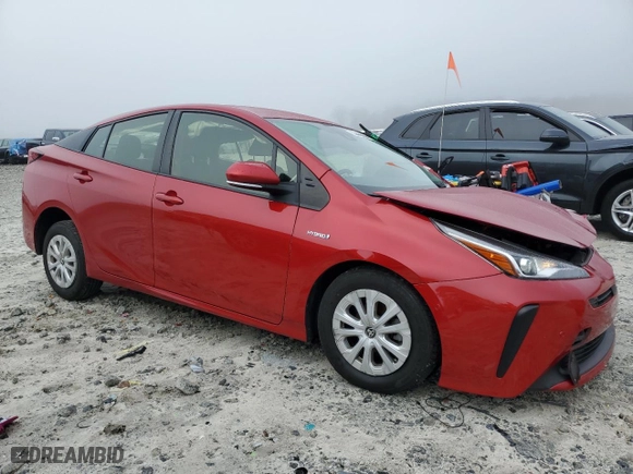 2021 Toyota Prius L Eco with VIN JTDKAMFU2M3147948, listed as a Copart auction lot 85476254 with 89,629 mi miles and Salvage Title. Bid and sale history available at carsss.com. Image 4.