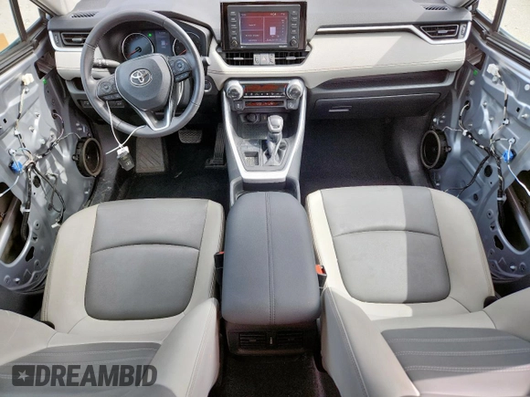 2021 Toyota RAV4 XLE Premium with VIN 2T3C1RFVXMC170581, listed as a Copart auction lot 58327005 with 54,200 mi miles and Salvage title. Bid and sale history available at DreamBid. Image 8.