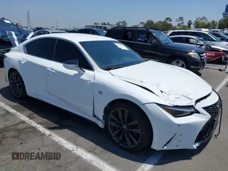 2024 Lexus IS 300 with VIN JTHBA1D2XR5131510, listed as a IAAI auction lot 42607201 with 10,580 mi miles and . Bid and sale history available at DreamBid. Image 1.