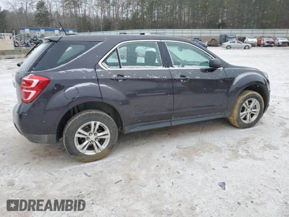 2016 Chevrolet Equinox LS with VIN 2GNALBEK6G6308672, listed as a Copart auction lot 45748275 with 113,115 mi miles and Salvage Title. Bid and sale history available at DreamBid. Image 3.