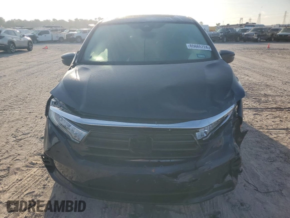 2024 Honda Odyssey EX-L with VIN 5FNRL6H63RB042753, listed as a Copart auction lot 65665724 with Not Provided miles and Salvage Title. Bid and sale history available at DreamBid. Image 5.