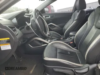 2015 Hyundai Veloster Turbo with VIN KMHTC6AE0FU221208, listed as a Copart auction lot 86242934 with 118,982 mi miles and Salvage title. Bid and sale history available at DreamBid. Image 7.