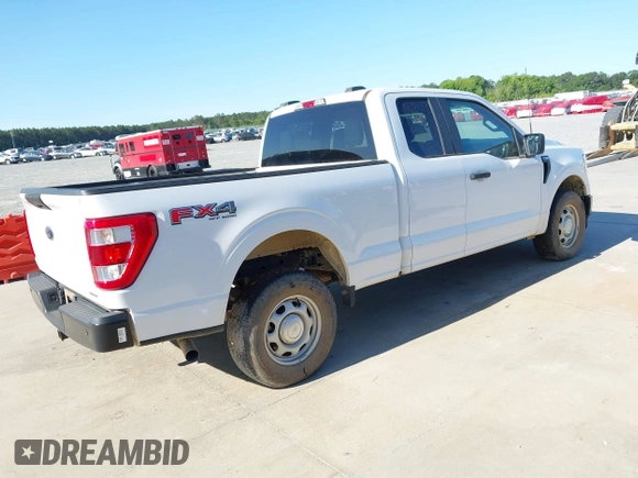 2022 Ford F-150 XL with VIN 1FTFX1E8XNKE11055, listed as a IAAI auction lot 42168201 with 50,640 mi miles and . Bid and sale history available at DreamBid. Image 4.