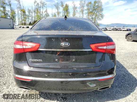 2014 Kia Cadenza Limited with VIN KNALN4D75E5130666, listed as a Copart auction lot 52460235 with 125,807 mi miles and Salvage Title. Bid and sale history available at carsss.com. Image 6.