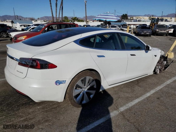 2021 Tesla Model S Long Range Plus with VIN 5YJSA1E27MF427415, listed as a Copart auction lot 88558815 with 50,050 mi miles and Salvage Title. Bid and sale history available at carsss.com. Image 3.