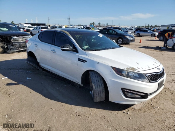 2013 Kia Optima SX w/Limited Pkg with VIN 5XXGR4A63DG159176, listed as a Copart auction lot 46839775 with 163,483 mi miles and Salvage Title. Bid and sale history available at carsss.com. Image 4.
