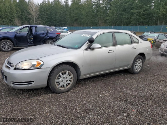 2008 Chevrolet Impala Police Police with VIN 2G1WS553081263442, listed as a Copart auction lot 48515535 with 121,075 mi miles and Salvage Title. Bid and sale history available at carsss.com. Image 1.