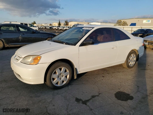 2002 Honda Civic LX with VIN 1HGEM22542L073003, listed as a Copart auction lot 43032965 with 139,871 mi miles and Clean Title. Bid and sale history available at carsss.com. Image 1.