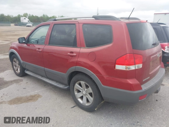 2009 Kia Borrego EX with VIN KNDJH741395010983, listed as a IAAI auction lot 41981799 with 152,278 mi miles. Bid and sale history available at carsss.com. Image 3.