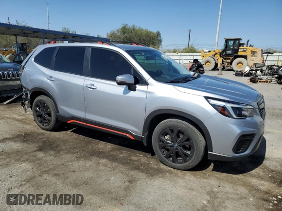 2021 Subaru Forester Special Sports with VIN JF2SKARC3MH530395, listed as a Copart auction lot 61103945 with 20,212 mi miles and Salvage title. Bid and sale history available at DreamBid. Image 4.