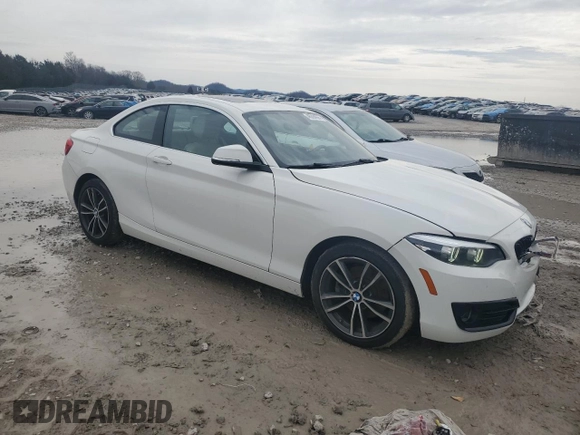 2018 BMW 2 Series 230i xDrive with VIN WBA2J3C52JVD48952, listed as a Copart auction lot 46394065 with 77,274 mi miles and Salvage title. Bid and sale history available at DreamBid. Image 4.