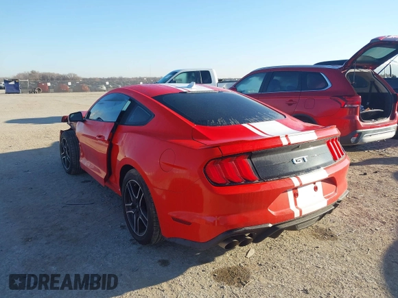 2022 Ford Mustang GT with VIN 1FA6P8CF7N5136548, listed as a IAAI auction lot 41661447 with 18,254 mi miles and . Bid and sale history available at DreamBid. Image 3.