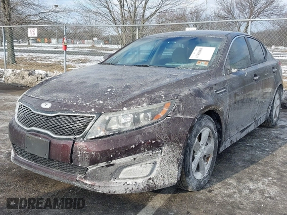 2014 Kia Optima LX with VIN 5XXGM4A71EG289837, listed as a IAAI auction lot 41418069 with 97,662 mi miles. Bid and sale history available at carsss.com. Image 17.
