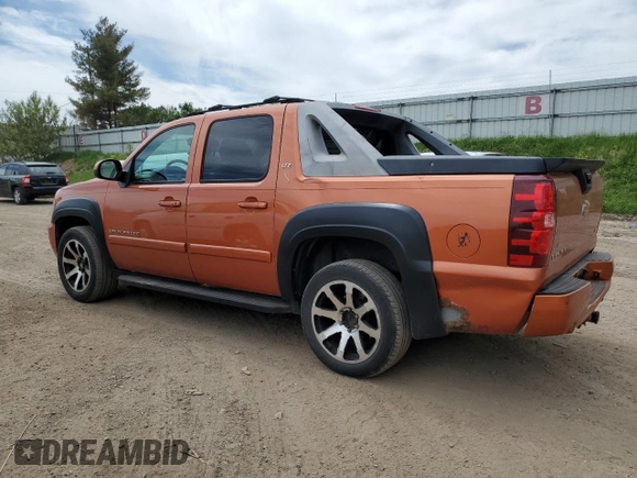 2007 Chevrolet Avalanche LTZ z VIN 3GNFK12307G230698, wystawiony jako Copart lot #56882075 z przebiegiem 185 009 mil mil oraz Czysty tytuł • Clean title. Historia ofert i sprzedaży dostępna na DreamBid. Obrazek 2.